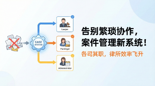 告别繁琐协作:一套案件管理系统,让律所每个人各司其职